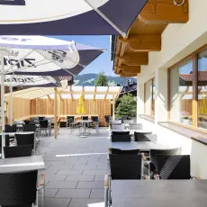 Terrasse im Hotel Schneeberger
